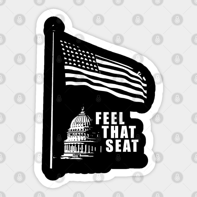 Feel that seat Sticker by just3luxxx